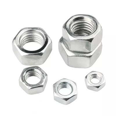 DIN934 SS304 316 อุปกรณ์ท่อเหล็กอุตสาหกรรมสังกะสี SS Hex Nuts