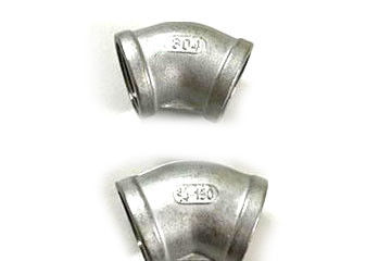 4 เธรดข้อศอก ss304L อุปกรณ์ท่อสแตนเลส