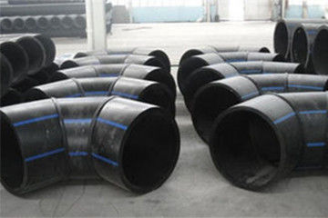 น้ำมันและก๊าซธรรมชาติเชื่อมก้นเชื่อมท่อ HDPE Elbow 90 °