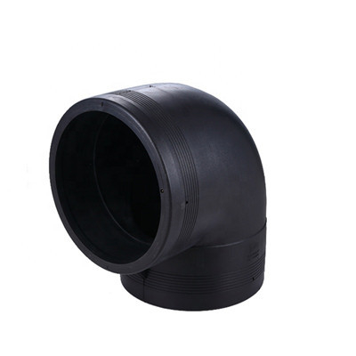 DN20-100 ข้อศอก HDPE 90 องศาสำหรับการจ่ายน้ำ ข้องอ HDPE