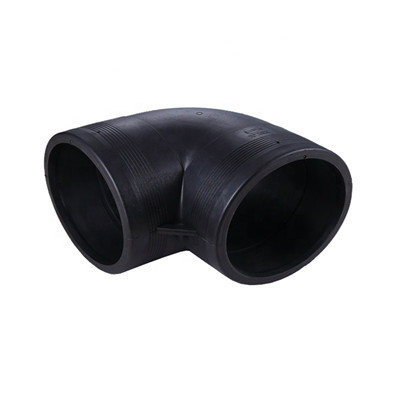 DN20-100 ข้อศอก HDPE 90 องศาสำหรับการจ่ายน้ำ ข้องอ HDPE