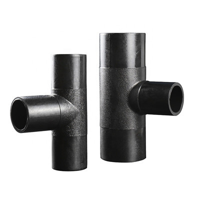 SCH40 DN20-110 อุปกรณ์บีบอัดท่อ hdpe HDPE tee