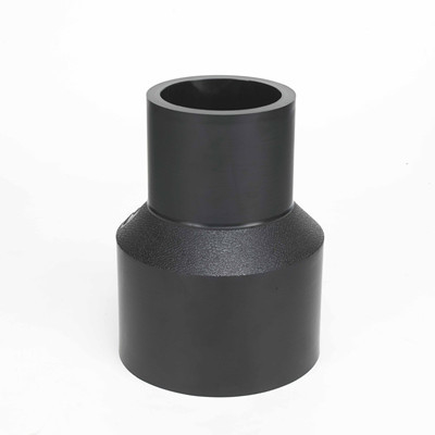 DN110 * 90 PE 100 อุปกรณ์ท่อ HDPE การเชื่อมแบบชน HDPE reducer